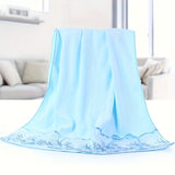 4pcs Luxury Lace Embroidered Towel Set - Ultra-Soft, Quick-Dry Microfiber, Durable & Decorative - Hotel-Grade Bath Linen for Home - Includes 2 Bath Towels & 2 Hand Towels, Premium Bathroom Essentials