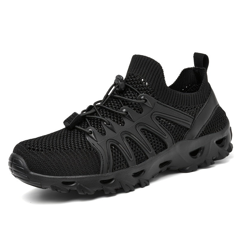 Women's Outdoor Hiking Sneakers, Lace Up Flat Sports Sneakers, Casual Yoga Fitness Workout Gym Running Shoes