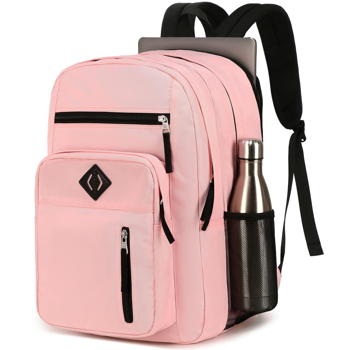 Laptop Backpack 17 inch for Women Men Large College Bookbags Waterpoof Work Business Travel Backpacks Kids School Bag for Girls Boys Students Teens Elementary Schoolbag Casual Daypack Sport -Black