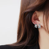 Small Exquisite Olive Branch Leaf Hoop Earrings - For Women - Party Proposal Birthday Gifts Jewelry
