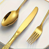 20/30pcs Vintage Baroque Style  Silverware Set, Elegant Dinnerware for Weddings, Restaurants, and Home Dining