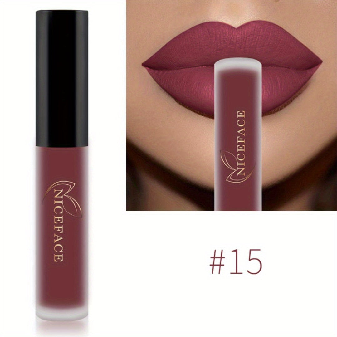 20 colors High Pigmented Matte Lip Glaze - Long-Lasting, Smudge-Proof, Non-Moisturizing Lipstick Valentine's Day Gifts