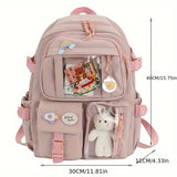 Laptop Backpacks 15.6 Inch School Bag College Backpack Large Travel Daypack Kawaii Bookbags for Teens Girls Women Students