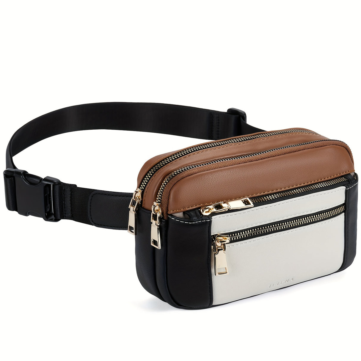 [Synthetic Leather Fanny Pack] 1pc Synthetic Leather Women's Casual Fanny Pack - Adjustable Strap Crossbody Belt Bag with Zipper Closure and Lining, Solid Color Waist Bag