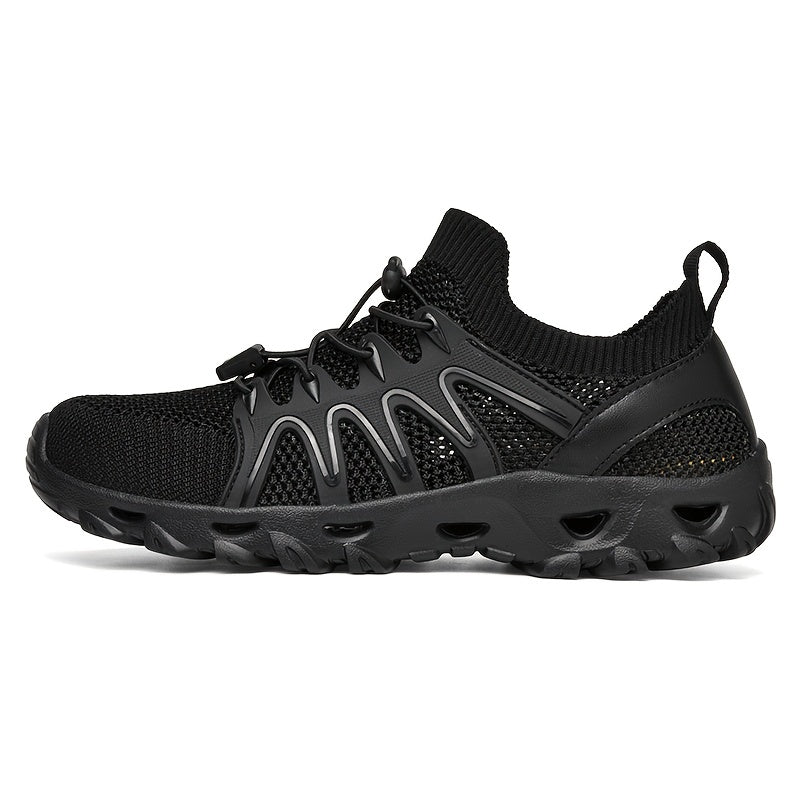 Women's Outdoor Hiking Sneakers, Lace Up Flat Sports Sneakers, Casual Yoga Fitness Workout Gym Running Shoes