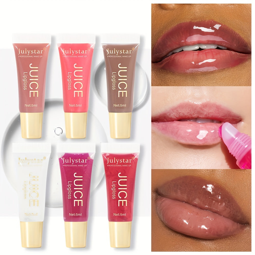 [Long-lasting Moisturizing Lip Oil Gloss] Beauty Natural Long-lasting Moisturizing Mirror Lip Oil Fruit Flavor Pouty Lip Moisturizing Water Gloss Lipstick
