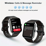 Smart Watch (Answer/Make Call), 1.85" Smart Watches for Men Women Waterproof, 100+ Sport Modes, Fitness Activity Tracker, Health Sleep Monitor, Pedometer, Smartwatch for Android iOS