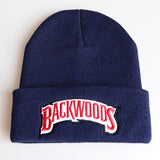 1pc "BACKWOODS" Knitted Hat Thermal Cap For Men, Ideal choice for Gifts