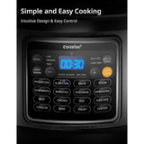 COMFEE 16 in 1 Electric Pressure Cooker Instant Multi Cooker Olla de Presion Non-Stick Pot Yogurt Maker Rice Cooker Slow Cooker Saut Steamer 8 Quarts Stainless Steel